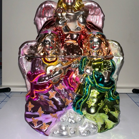 Christopher Radko Angel Christmas Cookie Jar Candy Jar - Picture 2 of 11